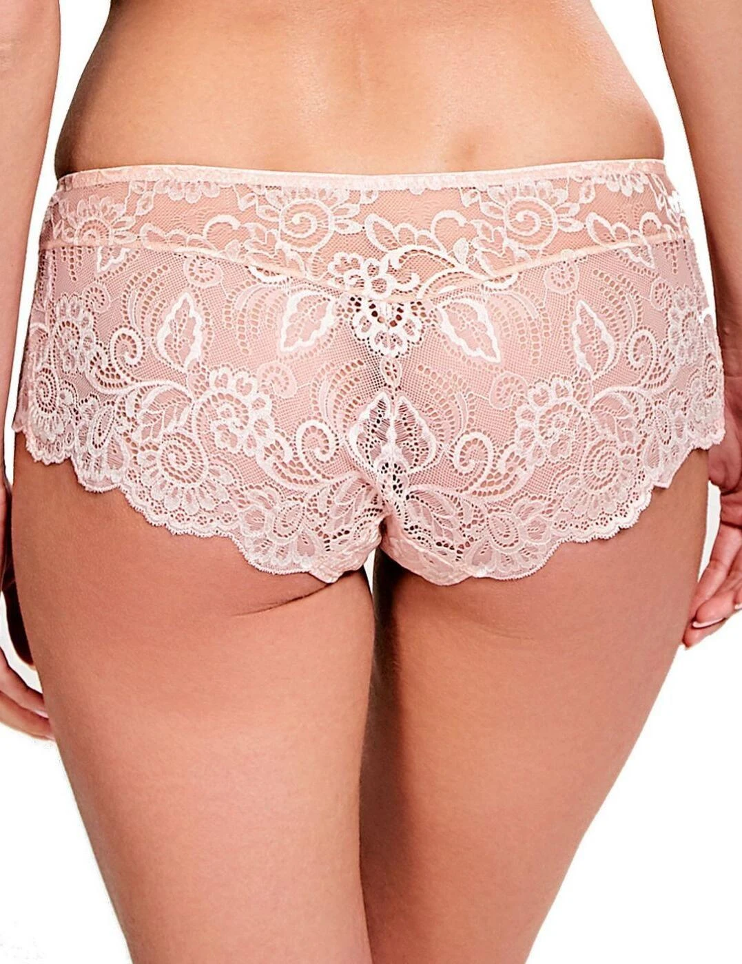 Panache Andorra Lace Shorty Brief - Soft Blush 2 Panache Andorra Lace Shorty Brief - Soft Blush - Image 2