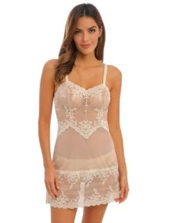 Wacoal Embrace Lace Chemise - Naturally Nude/Ivory