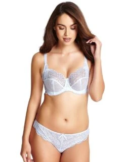 Panache Andorra Thong - White -Belle Lingerie Store 1685 panache andorra thong white 4
