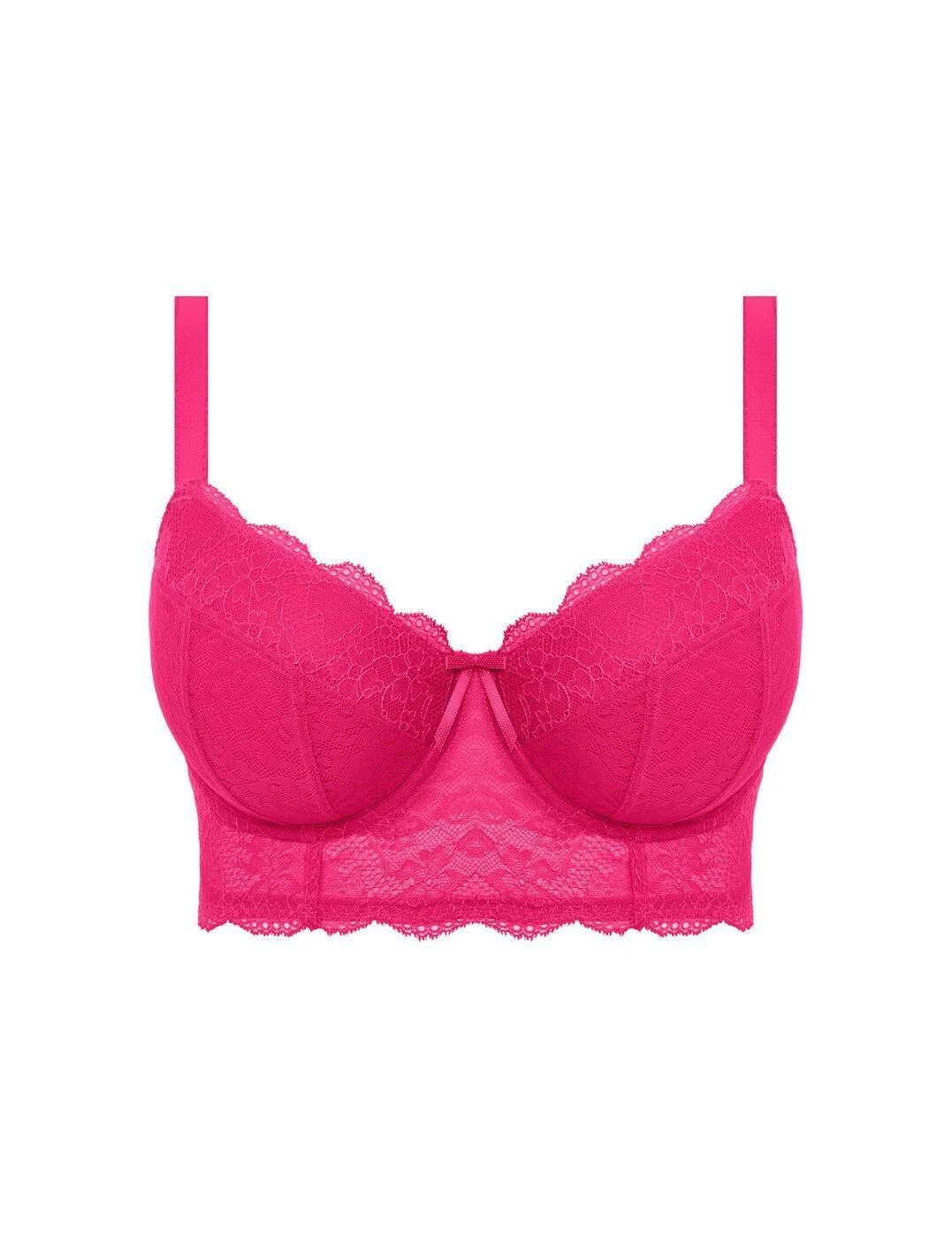 Freya Fancies Longline Bra - Hot Pink 3 Freya Fancies Longline Bra - Hot Pink - Image 3