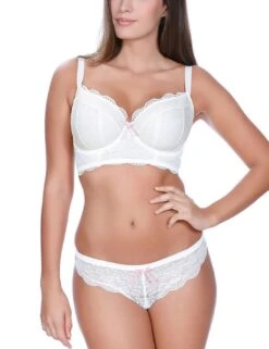 Freya Fancies Longline Bra - White -Belle Lingerie Store 20813 freya fancies longline bra white 3