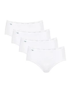 Sloggi Basic Midi Brief 4 Pack - White