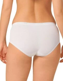 Sloggi Basic Midi Brief 4 Pack - White -Belle Lingerie Store 26136 sloggi basic midi brief 4 pack white 3