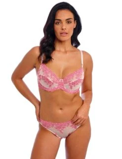 Wacoal Embrace Lace Underwired Bra - Ballet Slipper/Chateau Rose -Belle Lingerie Store 27373 wacoal embrace lace underwired bra ballet slipperchateau rose 4
