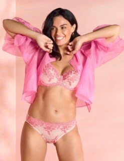 Wacoal Embrace Lace Underwired Bra - Ballet Slipper/Chateau Rose -Belle Lingerie Store 27373 wacoal embrace lace underwired bra ballet slipperchateau rose 7