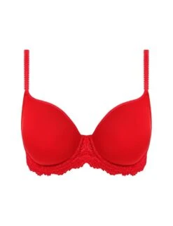 Wacoal Embrace Lace Contour Bra - Equestrian Red -Belle Lingerie Store 27380 wacoal embrace lace contour bra equestrian red 3