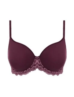 Wacoal Embrace Lace Contour Bra - Italian Plum/ Valerian -Belle Lingerie Store 27380 wacoal embrace lace contour bra italian plum valerian 3