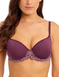 Wacoal Embrace Lace Contour Bra - Italian Plum/ Valerian -Belle Lingerie Store 27380 wacoal embrace lace contour bra italian plum valerian 4