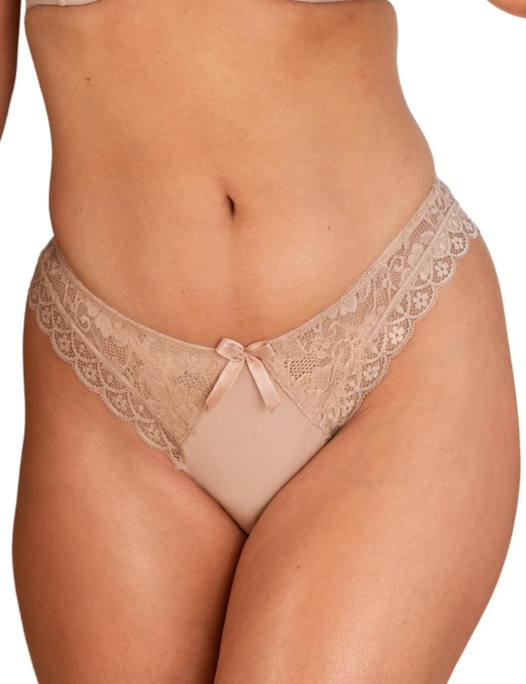 Pour Moi Rebel Brazilian Brief - Almond 1 Pour Moi Rebel Brazilian Brief - Almond