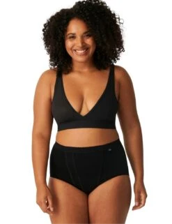 Sloggi Control Maxi Brief - Black -Belle Lingerie Store 28194 sloggi control maxi brief black 5
