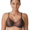 Prima Donna Satin Non Padded Full Cup Bra - Ebony