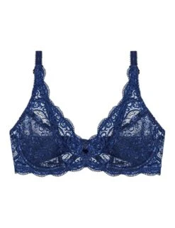 Triumph Amourette 300 Underwired Bra - Deep Water Blue 8 Triumph Amourette 300 Underwired Bra - Deep Water Blue -Belle Lingerie Store 30201 triumph amourette 300 underwired bra deep water blue 2