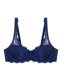 Triumph Amourette 300 Padded Bra - Deep Water Blue -Belle Lingerie Store 30206 triumph amourette 300 padded bra deep water blue 2