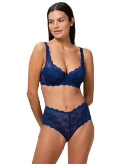 Triumph Amourette 300 Padded Bra - Deep Water Blue -Belle Lingerie Store 30206 triumph amourette 300 padded bra deep water blue 5