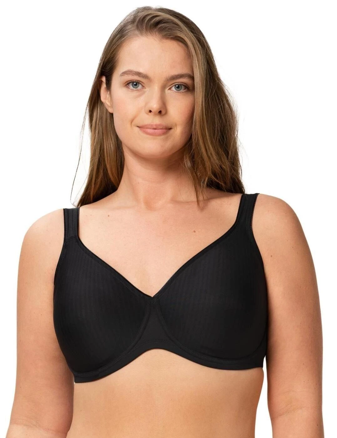 Triumph Modern Soft + Cotton Wired Bra - Black 1 Triumph Modern Soft + Cotton Wired Bra - Black