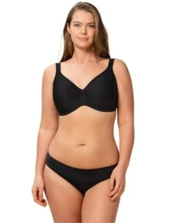 Triumph Modern Soft + Cotton Wired Bra - Black 9 Triumph Modern Soft + Cotton Wired Bra - Black -Belle Lingerie Store 31145 triumph modern soft cotton wired bra black 5