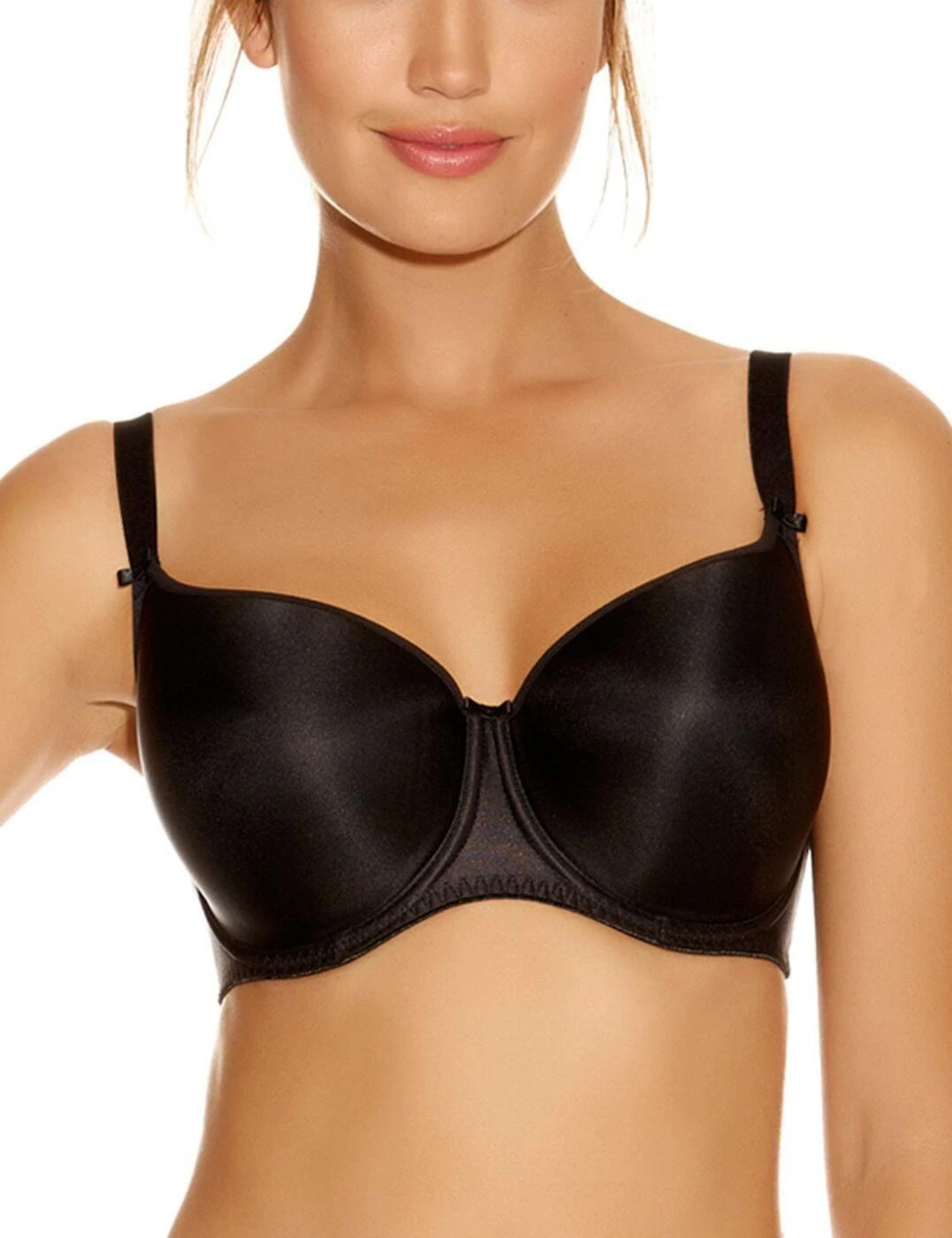 Fantasie Smoothing Moulded T Shirt Bra - Black 1 Fantasie Smoothing Moulded T Shirt Bra - Black