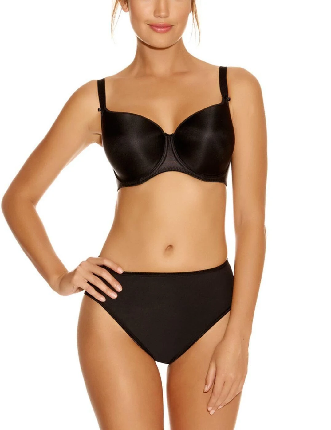 Fantasie Smoothing Moulded T Shirt Bra - Black 3 Fantasie Smoothing Moulded T Shirt Bra - Black - Image 3