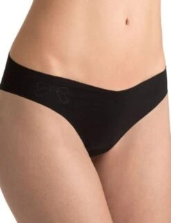 Sloggi Touch It Cotton Tanga Brief 2 Pack - Black