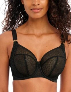 Freya Starlight Side Support Bra - Black -Belle Lingerie Store 32996 freya starlight side support bra black 4