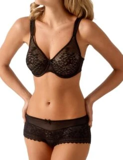 Empreinte Melody Shorty Brief - Black -Belle Lingerie Store 35976 empreinte melody shorty brief black 5