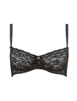 Aubade Rosessence Half Cup Bra - Noir -Belle Lingerie Store 36092 aubade rosessence half cup bra noir 3