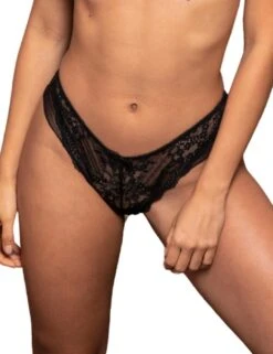Pour Moi Flora Brazilian Brief - Black