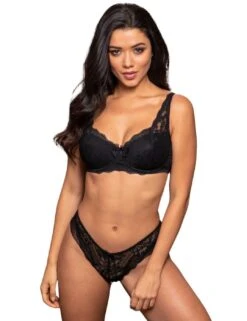 Pour Moi Flora Brazilian Brief - Black 8 Pour Moi Flora Brazilian Brief - Black -Belle Lingerie Store 36958 pour moi flora brazilian brief black 4