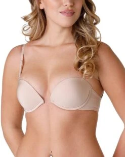 Wonderbra Ultimate Silhouette Plunge Bra - Beige