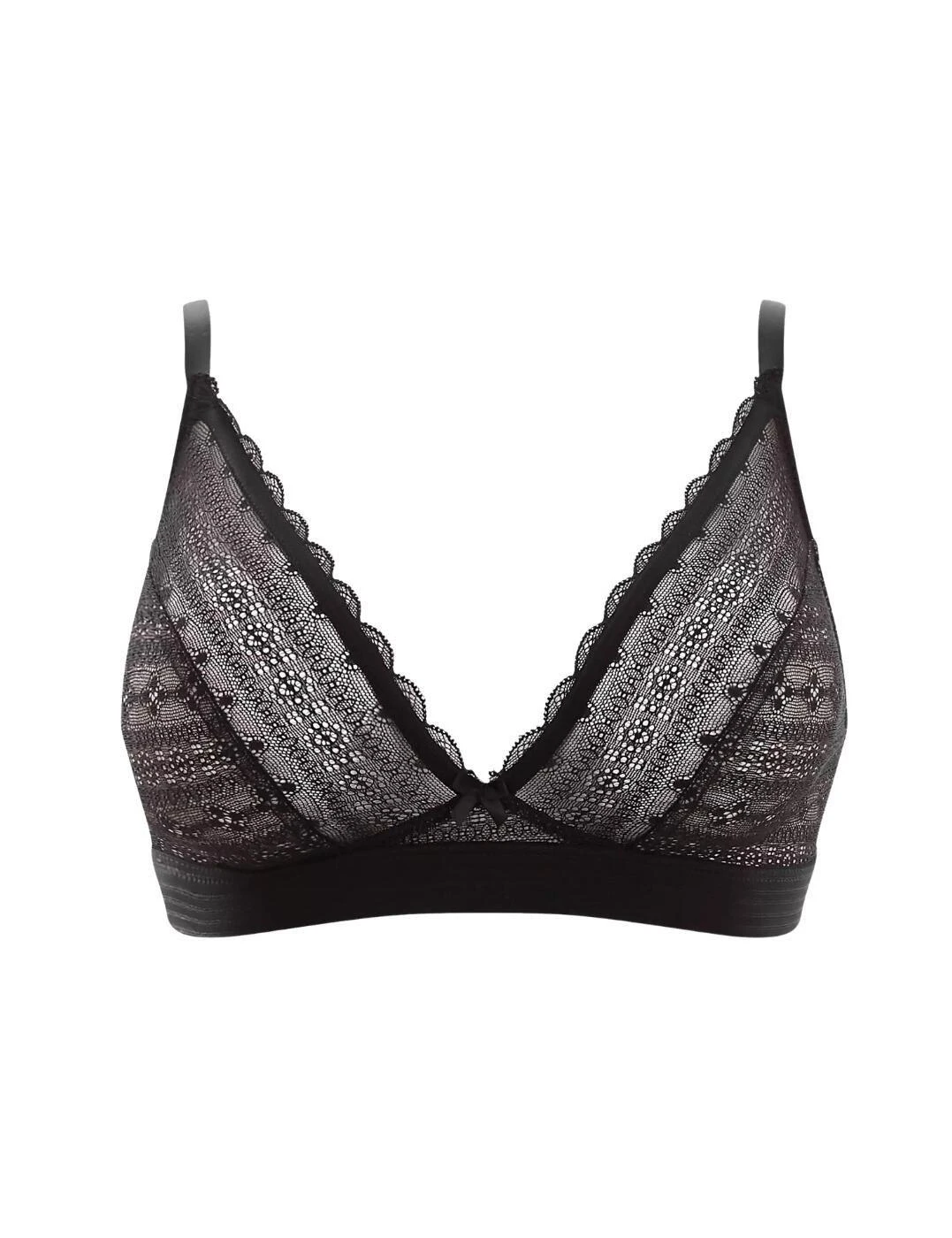 Cleo By Panache Lyzy Triangle Bra - Black 3 Cleo By Panache Lyzy Triangle Bra - Black - Image 3