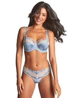 Panache Clara Thong - Dusky Blue 9 Panache Clara Thong - Dusky Blue -Belle Lingerie Store 37905 panache clara thong dusky blue 4