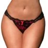Pour Moi Amour Brazilian Brief - Black/Scarlet