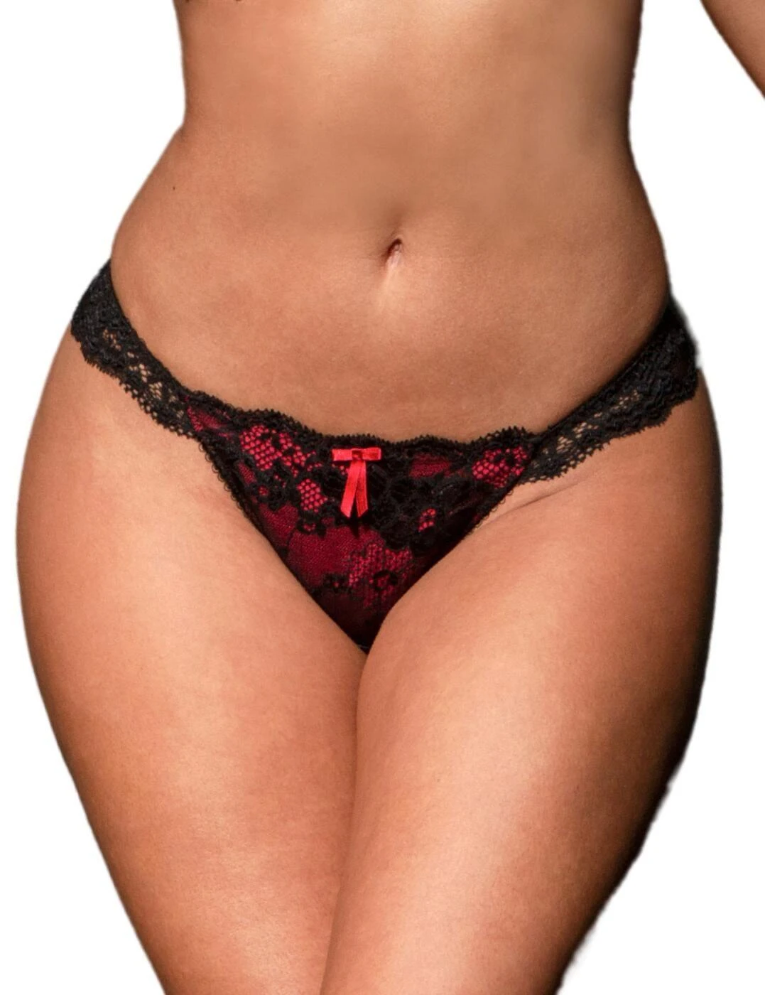 Pour Moi Amour Brazilian Brief - Black/Scarlet 1 Pour Moi Amour Brazilian Brief - Black/Scarlet