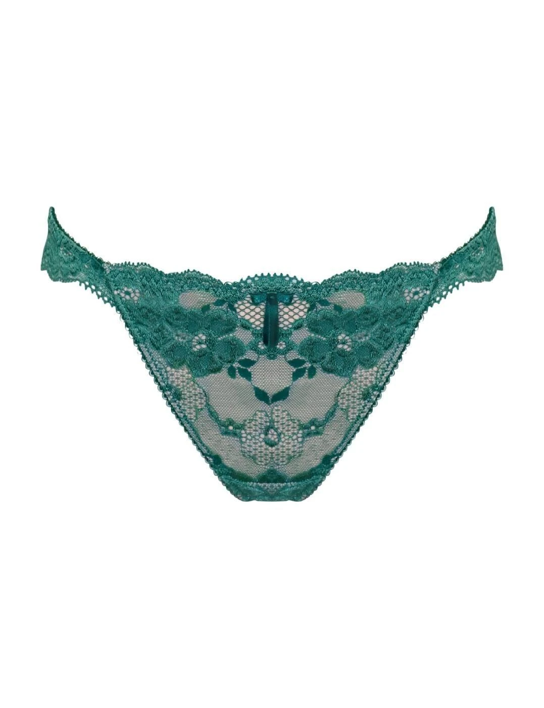 Pour Moi Amour Brazilian Brief - Teal/Soft Pink 3 Pour Moi Amour Brazilian Brief - Teal/Soft Pink - Image 3