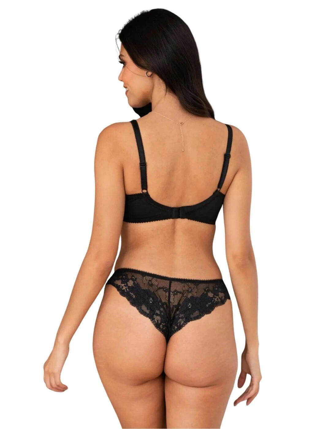 Pour Moi Amour Padded Underwired Bra - Black/Scarlet 7 Pour Moi Amour Padded Underwired Bra - Black/Scarlet - Image 7