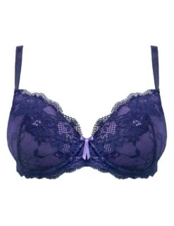 Pour Moi Amour Padded Underwired Bra - Navy/Lavender 11 Pour Moi Amour Padded Underwired Bra - Navy/Lavender -Belle Lingerie Store 39773 pour moi amour padded underwired bra navylavender 4