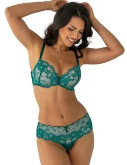Pour Moi Amour Padded Underwired Bra - Teal/Soft Pink 13 Pour Moi Amour Padded Underwired Bra - Teal/Soft Pink -Belle Lingerie Store 39773 pour moi amour padded underwired bra tealsoft pink 4