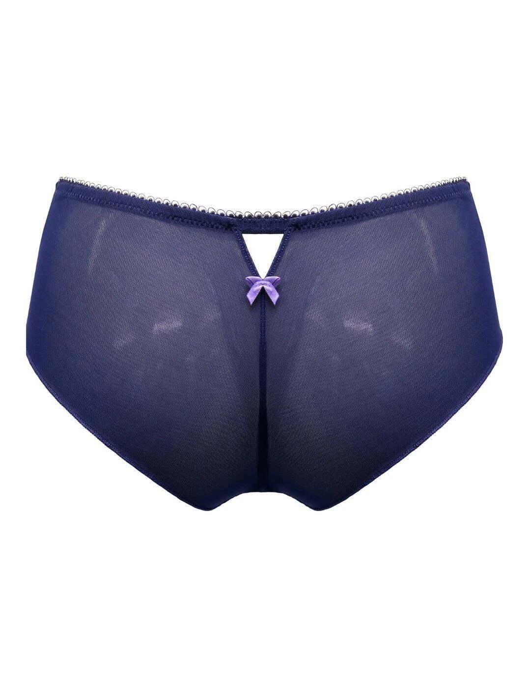 Pour Moi Amour Shorty Brief - Navy/Lavender 5 Pour Moi Amour Shorty Brief - Navy/Lavender - Image 5