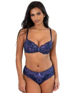 Pour Moi Amour Shorty Brief - Navy/Lavender 14 Pour Moi Amour Shorty Brief - Navy/Lavender -Belle Lingerie Store 39775 pour moi amour shorty brief navylavender 6