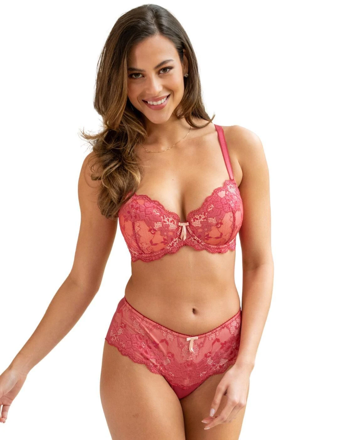 Pour Moi Amour Shorty Brief - Rose/Soft Pink 6 Pour Moi Amour Shorty Brief - Rose/Soft Pink - Image 6