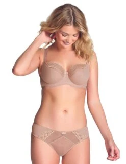Cleo By Panache Asher Brazilian Brief - Latte -Belle Lingerie Store 39874 cleo by panache asher brazilian brief latte 5