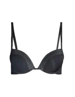 Calvin Klein CK Flirty Push Up Bra - Black
