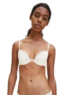 Calvin Klein CK Flirty Push Up Bra - Ivory