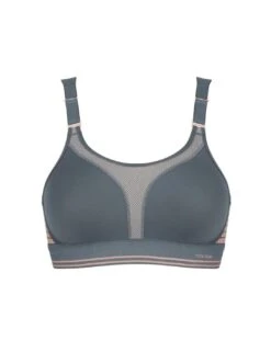 Triumph Triaction Extreme Lite Sports Bra - Grey -Belle Lingerie Store 42733 triumph triaction extreme lite sports bra grey 3