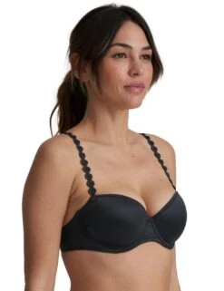 Marie Jo Tom Padded Balcony Bra - Graphite Grey 10 Marie Jo Tom Padded Balcony Bra - Graphite Grey -Belle Lingerie Store 42872 marie jo tom padded balcony bra graphite grey 3