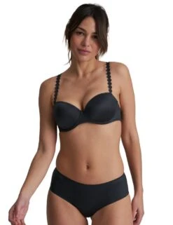 Marie Jo Tom Padded Balcony Bra - Graphite Grey 13 Marie Jo Tom Padded Balcony Bra - Graphite Grey -Belle Lingerie Store 42872 marie jo tom padded balcony bra graphite grey 6