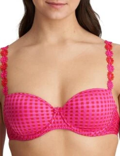 Marie Jo Avero Padded Balcony Bra - Electric Pink -Belle Lingerie Store 42942 marie jo avero padded balcony bra electric pink 5