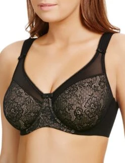Berlei Beauty Underwired Minimiser Bra - Black -Belle Lingerie Store 43245 berlei beauty underwired minimiser bra black 5