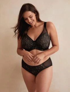 Berlei Beauty Underwired Minimiser Bra - Black -Belle Lingerie Store 43245 berlei beauty underwired minimiser bra black 7