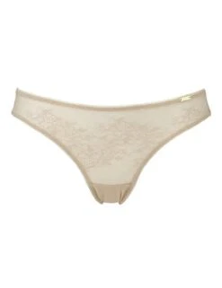 Gossard Glossies Lace Thong - Beige -Belle Lingerie Store 43253 gossard glossies lace thong beige 3